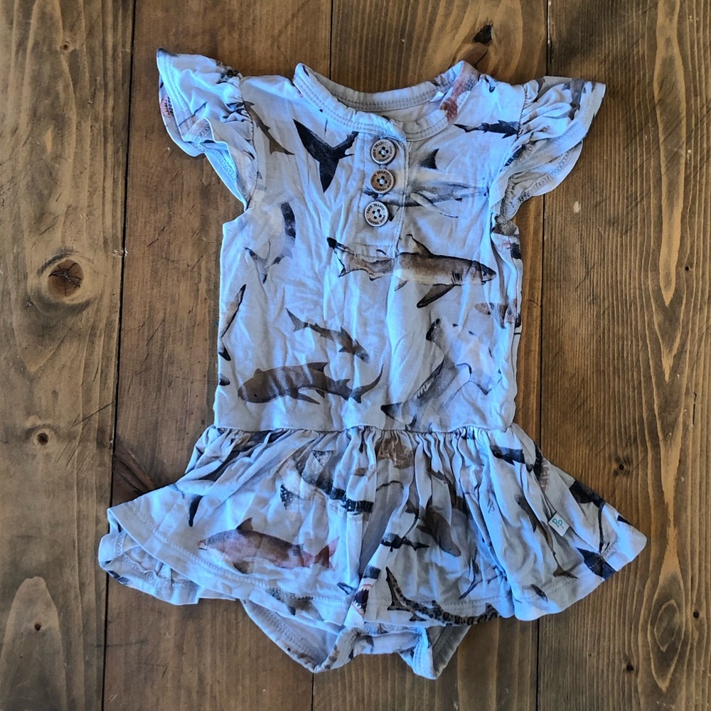 Posh Peanut Shark Twirl 3-6 months